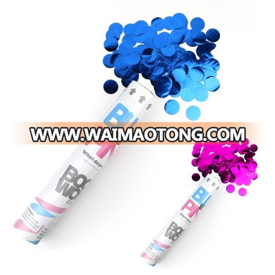 Boomwow Amazing Baby Gender Reveal Party Blue Pink Confetti Cannons Party Poppers For Reveal Show