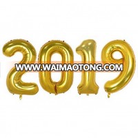 Boomwow 2019 Birthday Number Balloon Party Decorations Supplies Helium Foil Mylar Digital Balloons