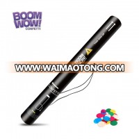 Boomwow compressed air factory wholesale multicolor paper electric confetti cannon for stage effect show